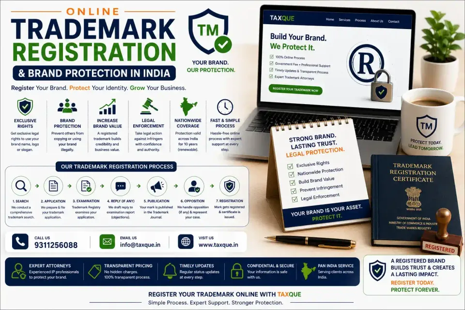 Trademark Registration — TaxQue Statutory Services